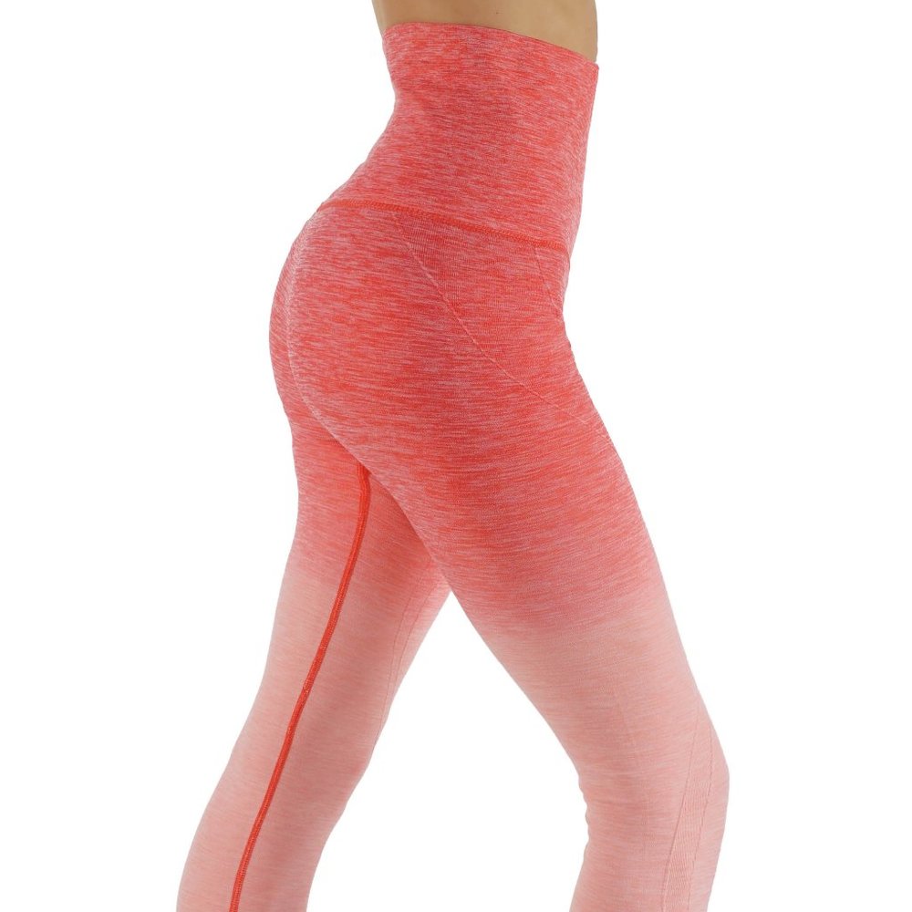 NWT Seamless High Waist Yoga Dry-Fit Ombre compression Leggings Tummy support